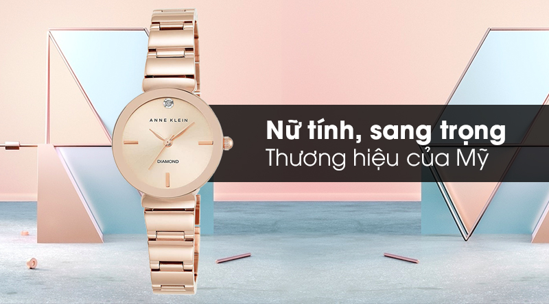Đồng hồ nữ Anne Klein AK/2434RGRG - Đính kim cương với thiết kế sang trọng, nữ tính Đồng hồ nữ Anne Klein AK/2434RGRG - Đính kim cương với thiết kế sang trọng, nữ tính