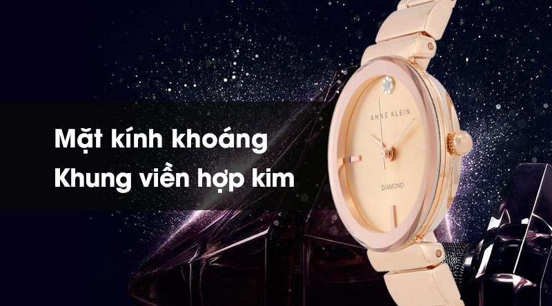 Đồng hồ Nữ Anne Klein AK/2434RGRG trang bị lớp vỏ ngoài bền chắc Đồng hồ Nữ Anne Klein AK/2434RGRG trang bị lớp vỏ ngoài bền chắc