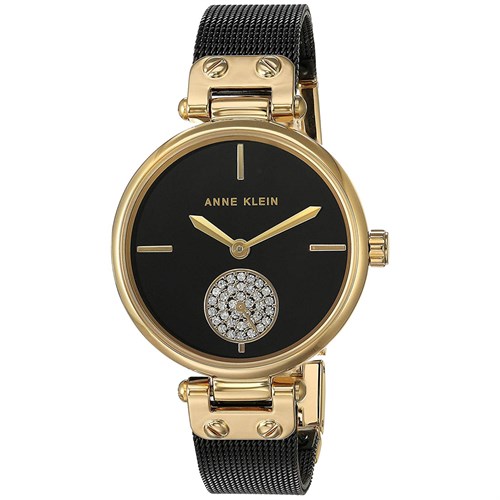 Đồng hồ ANNE KLEIN 34 mm Nữ AK/3001BKBK Màu Đen