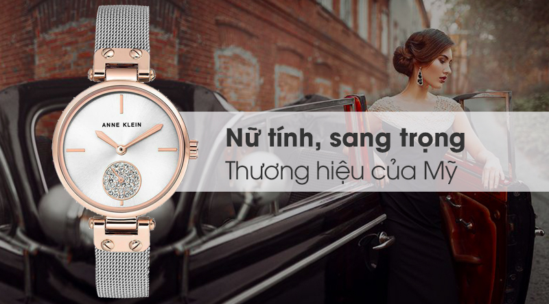 Đồng hồ Nữ Anne Klein AK/3001SVRT có thiết kế tinh tế Đồng hồ Nữ Anne Klein AK/3001SVRT có thiết kế tinh tế