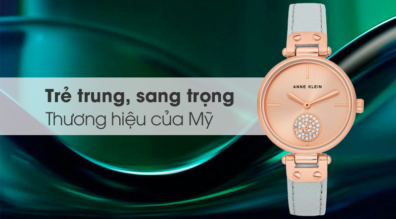 Đồng hồ Nữ Anne Klein AK/3380RGLG có thiết kế trẻ trung, sang trọng Đồng hồ Nữ Anne Klein AK/3380RGLG có thiết kế trẻ trung, sang trọng