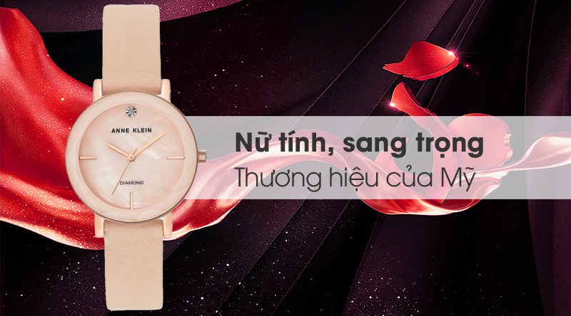 Đồng hồ Nữ Anne Klein AK/3434RGLP - Đính kim cương Đồng hồ Nữ Anne Klein AK/3434RGLP - Đính kim cương