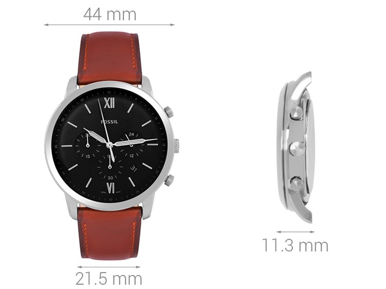 Đồng hồ FOSSIL Carlie 44 mm Nam FS5512 Màu Nâu