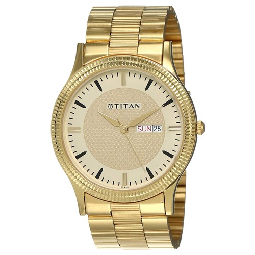 Đồng hồ TITAN Champagne 40 mm Nam 1650YM04 Màu Vàng