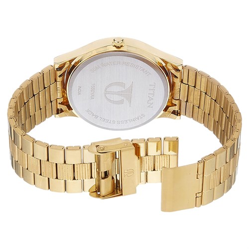 Đồng hồ TITAN Champagne 40 mm Nam 1650YM04 Màu Vàng