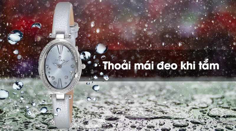 Đồng hồ nữ Titan 95025SL01 có hệ số chống nước 5 ATM Đồng hồ nữ Titan 95025SL01 có hệ số chống nước 5 ATM