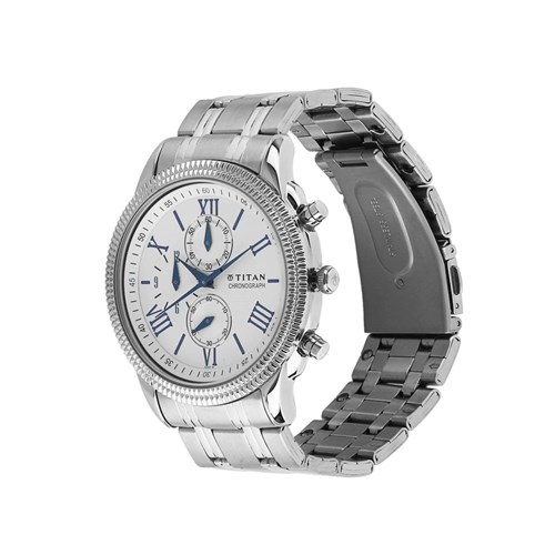 Đồng hồ TITAN 50 mm Nam 1489SM01 Màu Bạc
