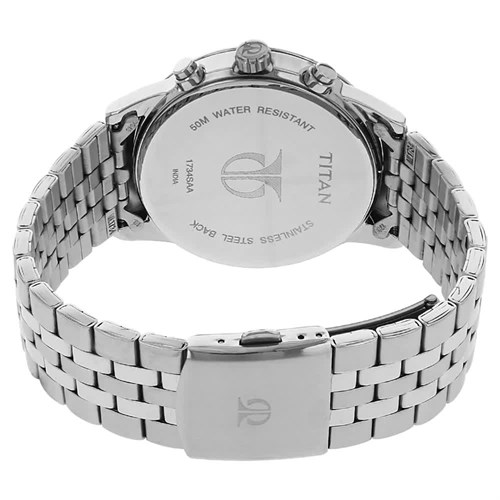 Đồng hồ TITAN 44 mm Nam 1734SM01 Màu Bạc