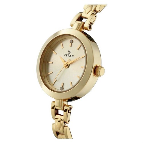 Đồng hồ TITAN 25 mm Nữ 2598YM01 Màu Vàng