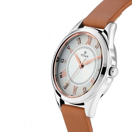 Đồng hồ TITAN 40 mm Nữ 2565SL02 Màu Nâu