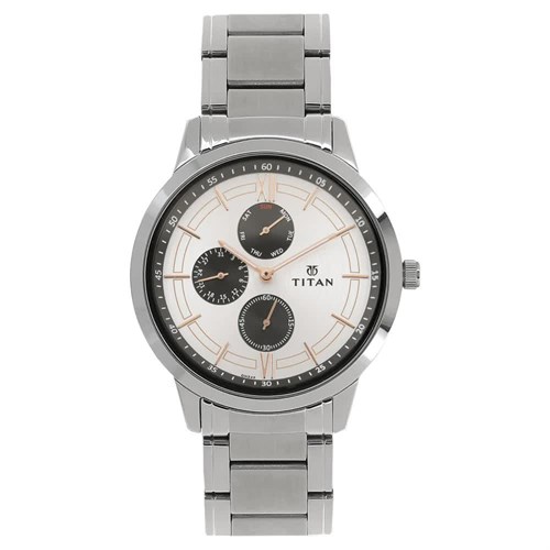 Đồng hồ TITAN 50 mm Nam 1769SM02 Màu Bạc