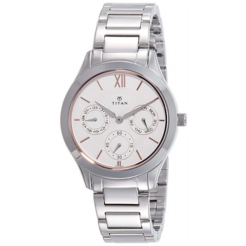 Đồng hồ TITAN 38 mm Nữ 2570SM03 Màu Bạc