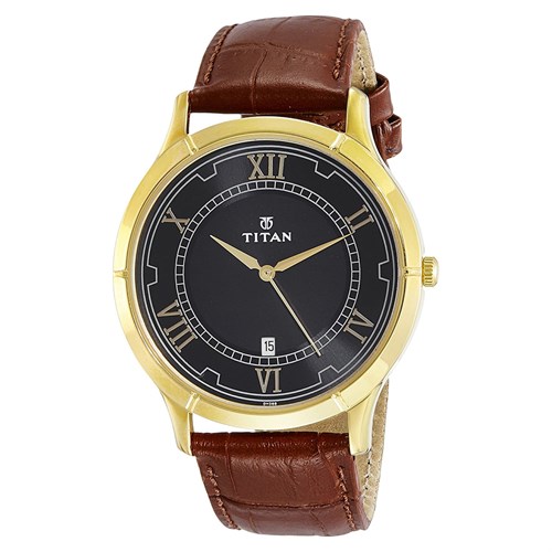 Đồng hồ TITAN 40 mm Nam 1775YL01 Màu Nâu