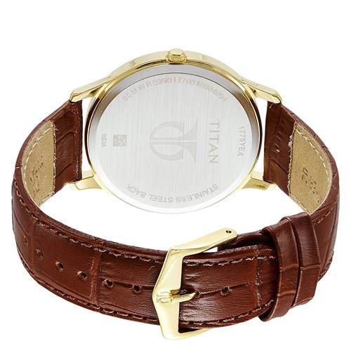 Đồng hồ TITAN 40 mm Nam 1775YL01 Màu Nâu