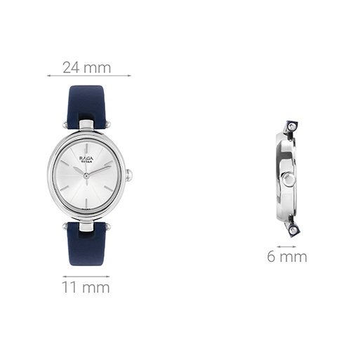 Đồng hồ TITAN 24 mm Nữ 2579SL01 Màu Xanh Dương