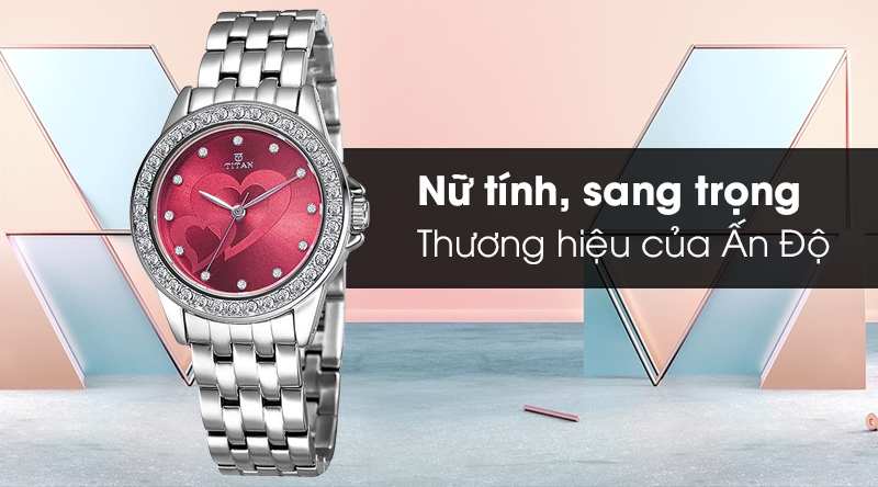 Đồng hồ nữ Titan 9798SM03 với thiết kế nữ tính, sang trọng Đồng hồ nữ Titan 9798SM03 với thiết kế nữ tính, sang trọng