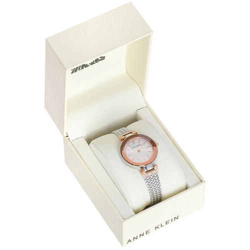 Đồng hồ ANNE KLEIN 31 mm Nữ AK/1907SVRT Màu Bạc