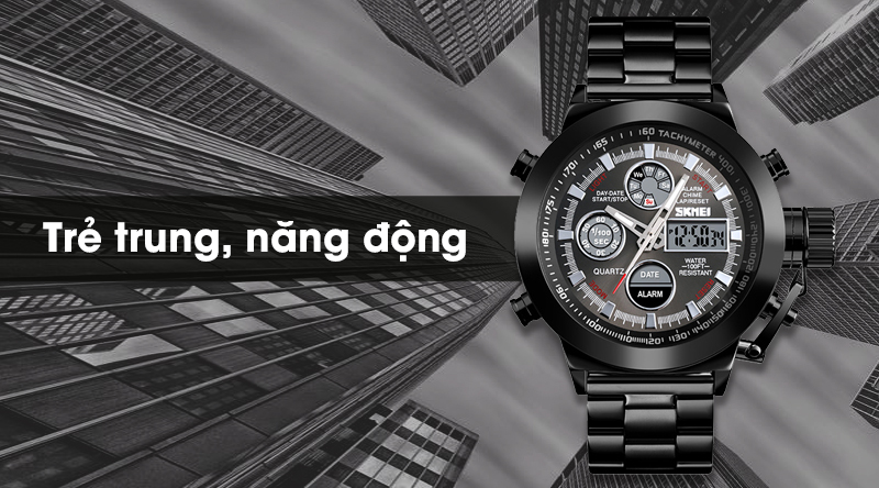 Đồng hồ nam Skmei SK-1515 có thiết kế trẻ trung Đồng hồ nam Skmei SK-1515 có thiết kế trẻ trung