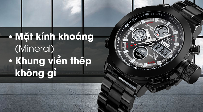Đồng hồ Nam Skmei SK-1515 - Đen giá rẻ, chính hãng