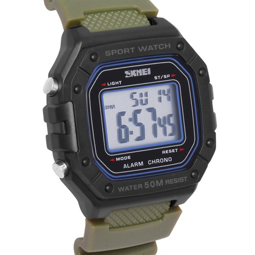 Đồng hồ Nam Skmei SK-1496 - Xanh Màu Xanh bộ đội