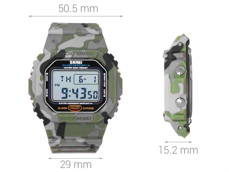Đồng hồ SKMEI 50.5 mm Nam SK-1471 Màu Xanh bộ đội