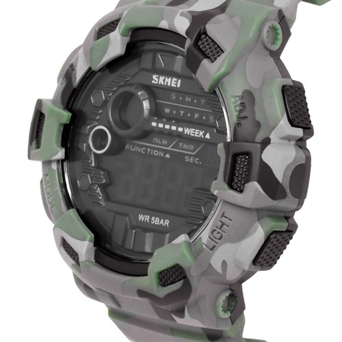 Đồng hồ Nam Skmei SK-1472 - Xanh Camo Màu Xanh bộ đội