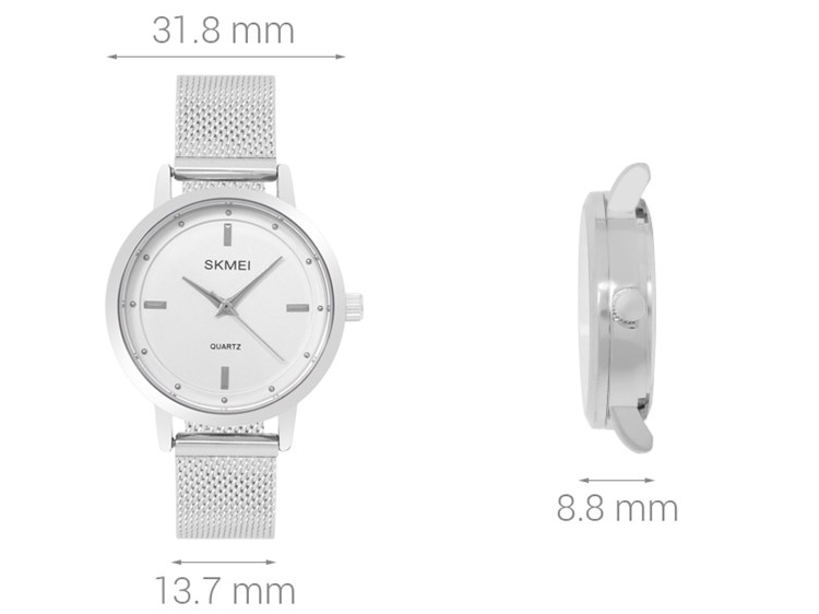 Đồng hồ Nữ Skmei SK-1528 - Bạc Màu Bạc