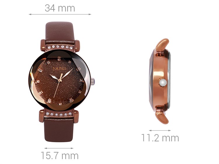 Đồng hồ Nữ Skmei SK-9188 Màu Nâu