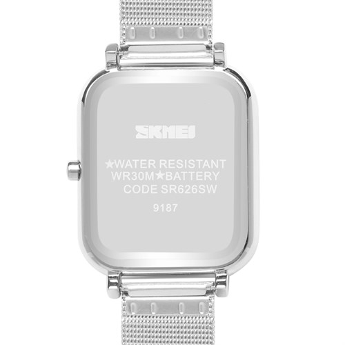 Đồng hồ SKMEI 35 mm Nam SK-9187 Màu Bạc