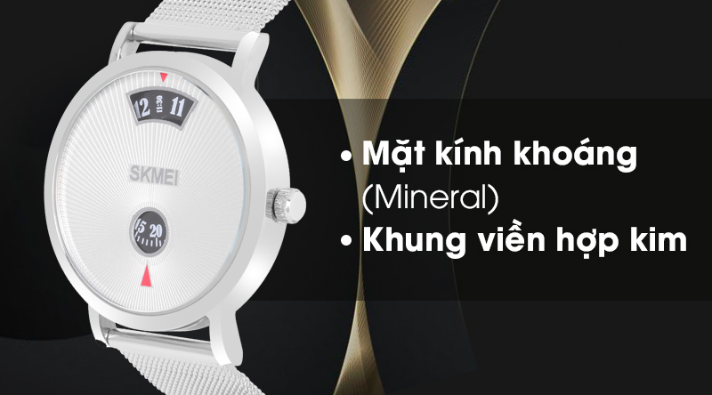 Đồng hồ Nam dây kim loại Skmei SK-1489 có khả năng chịu va đập tốt Đồng hồ Nam dây kim loại Skmei SK-1489 có khả năng chịu va đập tốt
