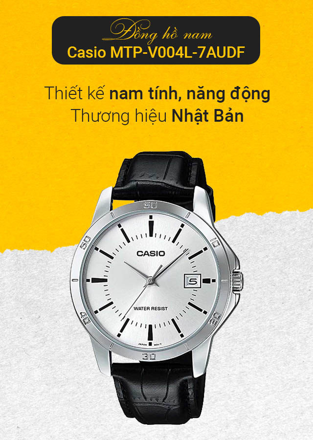 Tổng quan về đồng hồ Nam Casio MTP-V004L-7AUDF