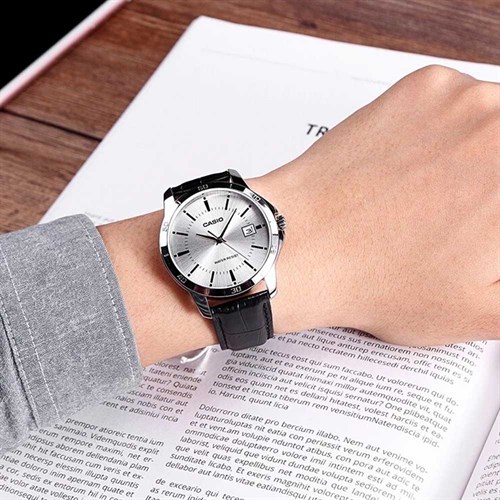 Đồng hồ CASIO 40 mm Nam MTP-V004L-7AUDF Màu Đen