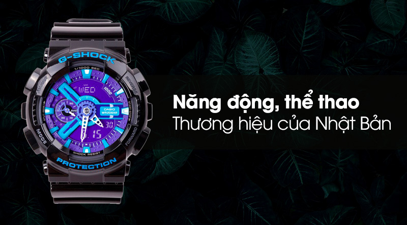 Đồng hồ nam G-Shock GA-110HC-1ADR với thiết kế năng động, thể thao Đồng hồ nam G-Shock GA-110HC-1ADR với thiết kế năng động, thể thao