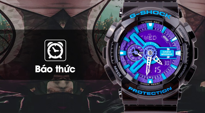 Đồng hồ nam G-Shock GA-110HC-1ADR có tính năng báo thức Đồng hồ nam G-Shock GA-110HC-1ADR có tính năng báo thức