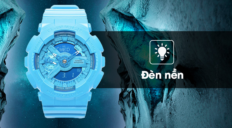 Đồng hồ nam G-Shock GMA-S110VC-2ADR có đèn nền Đồng hồ nam G-Shock GMA-S110VC-2ADR có đèn nền