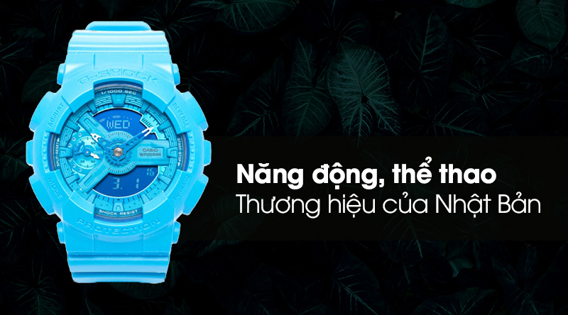 Đồng hồ nam G-Shock GMA-S110VC-2ADR năng động, thể thao Đồng hồ nam G-Shock GMA-S110VC-2ADR năng động, thể thao