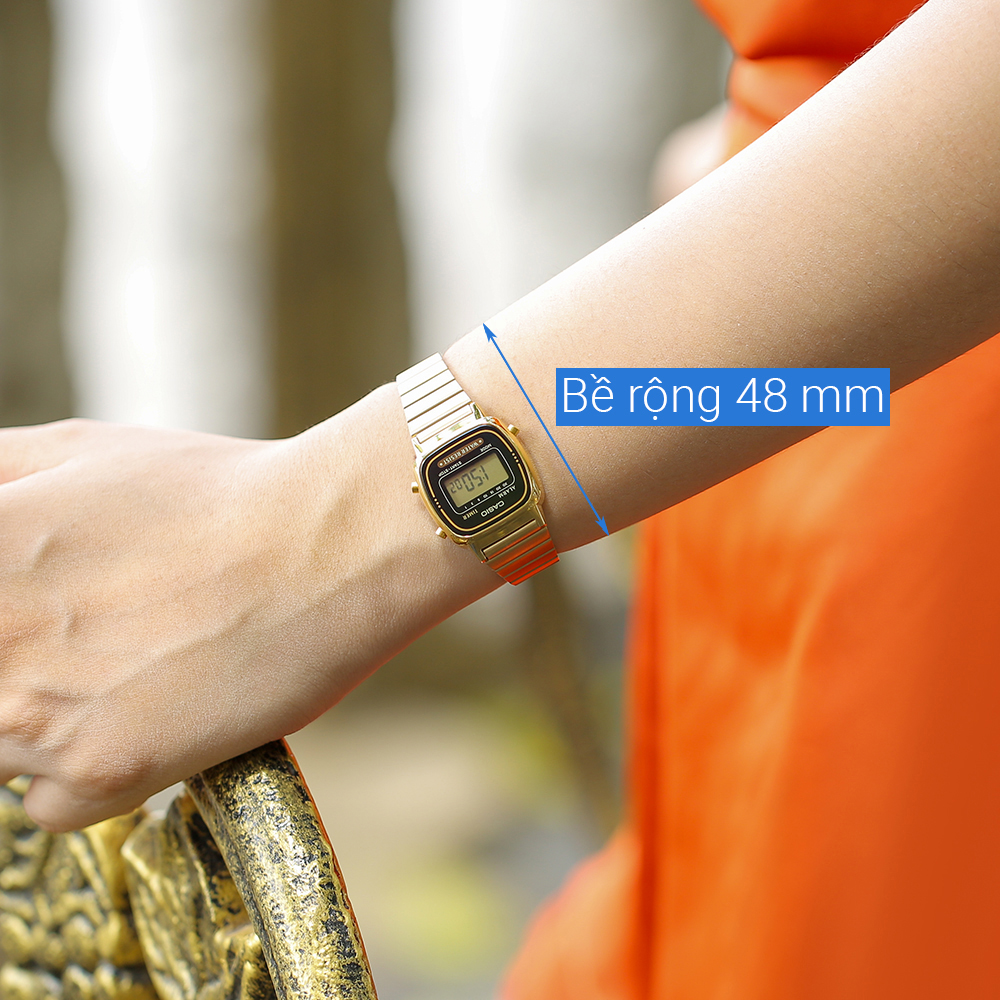 Đồng hồ CASIO 24 mm Nữ LA670WGA-1DF