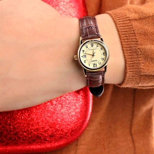 Đồng hồ Nữ Casio LTP-V002GL-9BUDF Màu Nâu