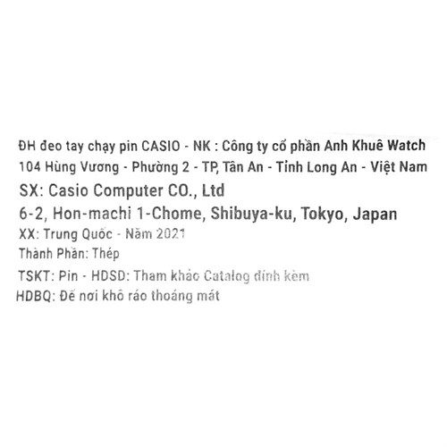 Đồng hồ CASIO 22 mm Nữ LTP-V007SG-9EUDF Màu Bạc