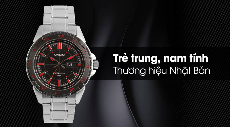 Đồng hồ Casio MTD-1078D-1A1VDF với thiết kế trẻ trung, nam tính Đồng hồ Casio MTD-1078D-1A1VDF với thiết kế trẻ trung, nam tính