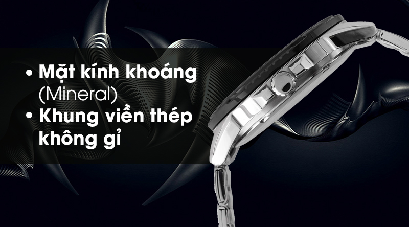 Đồng hồ Casio MTD-1078D-1A1VDF có mặt kính trong suốt, khung viền bằng thép chống gỉ Đồng hồ Casio MTD-1078D-1A1VDF có mặt kính trong suốt, khung viền bằng thép chống gỉ