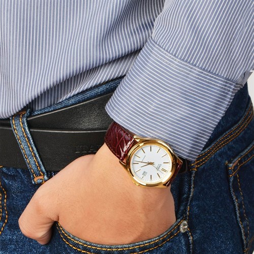 Đồng hồ CASIO 38 mm Nam MTP-1183Q-7ADF Màu Nâu