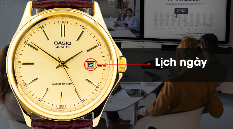 Đồng hồ Casio MTP-1183Q-9ADF có lịch ngày tiện ích