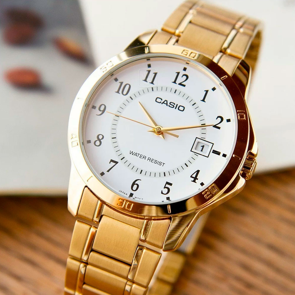 Đồng hồ Casio Timeless 41.5 mm Nam MTP-V004G-7BUDF Màu Vàng