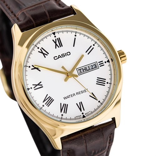 Đồng hồ CASIO 38 mm Nam MTP-V006GL-7BUDF Màu Nâu