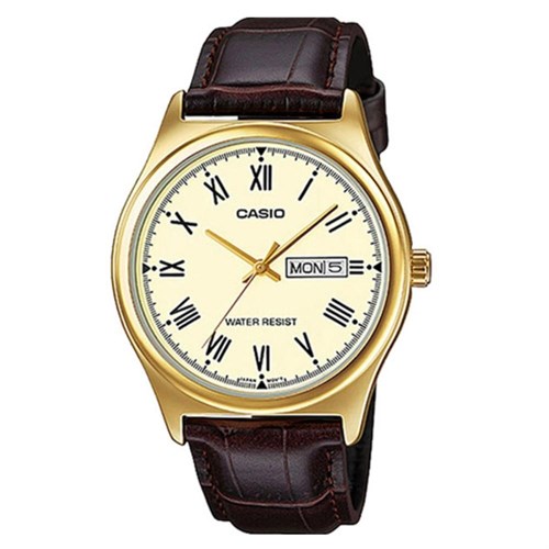 Đồng hồ CASIO 38 mm Nam MTP-V006GL-9BUDF Màu Nâu