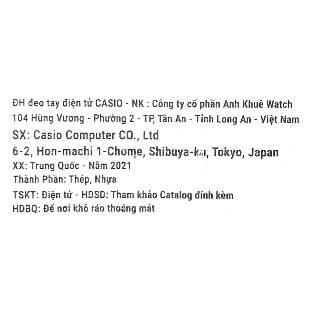 Đồng hồ Nam G-Shock DW-5600BB-1DR