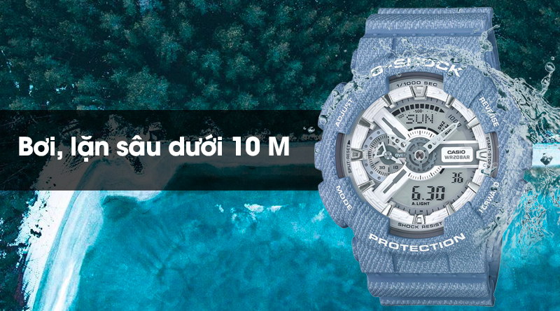 Đồng hồ nam G-Shock GA-110DC-2A7DR có hệ số chống nước 20 ATM Đồng hồ nam G-Shock GA-110DC-2A7DR có hệ số chống nước 20 ATM