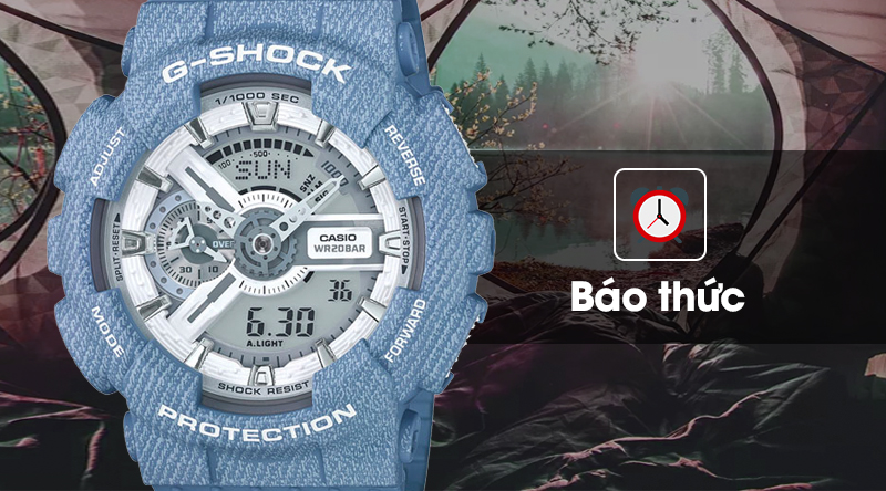 Đồng hồ nam G-Shock GA-110DC-2A7DR có báo thức hữu dụng Đồng hồ nam G-Shock GA-110DC-2A7DR có báo thức hữu dụng