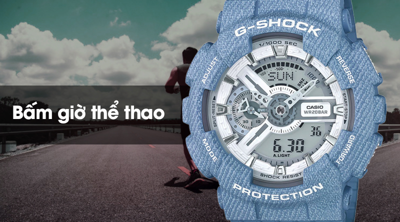 Đồng hồ nam G-Shock GA-110DC-2A7DR có đồng hồ bấm giờ thể thao Đồng hồ nam G-Shock GA-110DC-2A7DR có đồng hồ bấm giờ thể thao